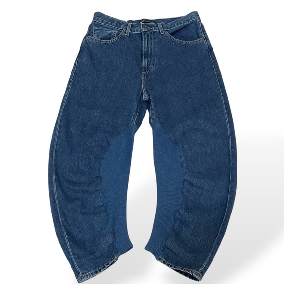 Levi's Denim - Levi’s Made & Crafted High-Rise Half Pipe Barrel Jeans 
Crop Size 27